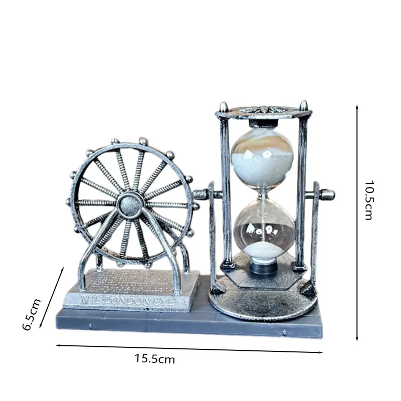 Ampulheta Roda Gigante Design Retrô Lenogue