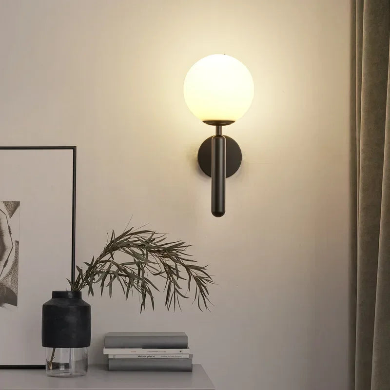 Arandela Led de Parede para Banheiro Quarto e Sala Lenogue Preto