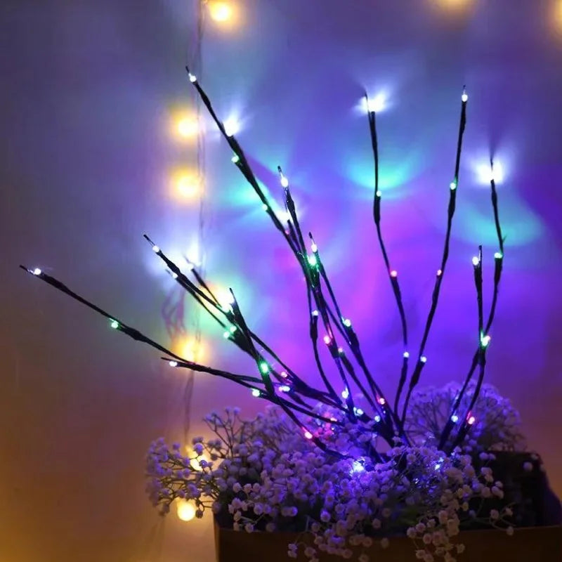 Árvore de Natal Led com Galhos Iluminados para Decoração Lenogue Multicolorido