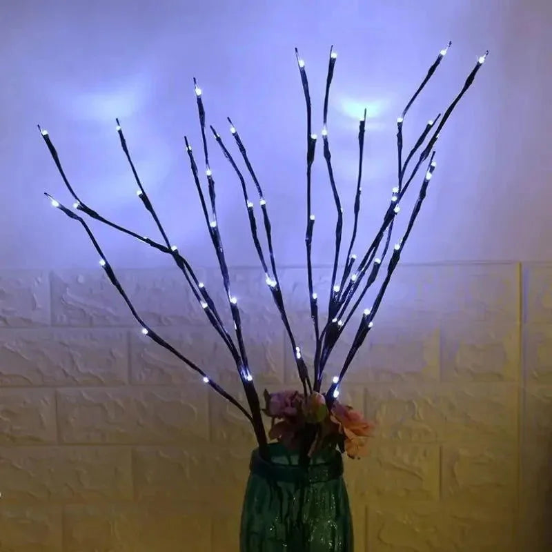 Árvore de Natal Led com Galhos Iluminados para Decoração Lenogue Branco