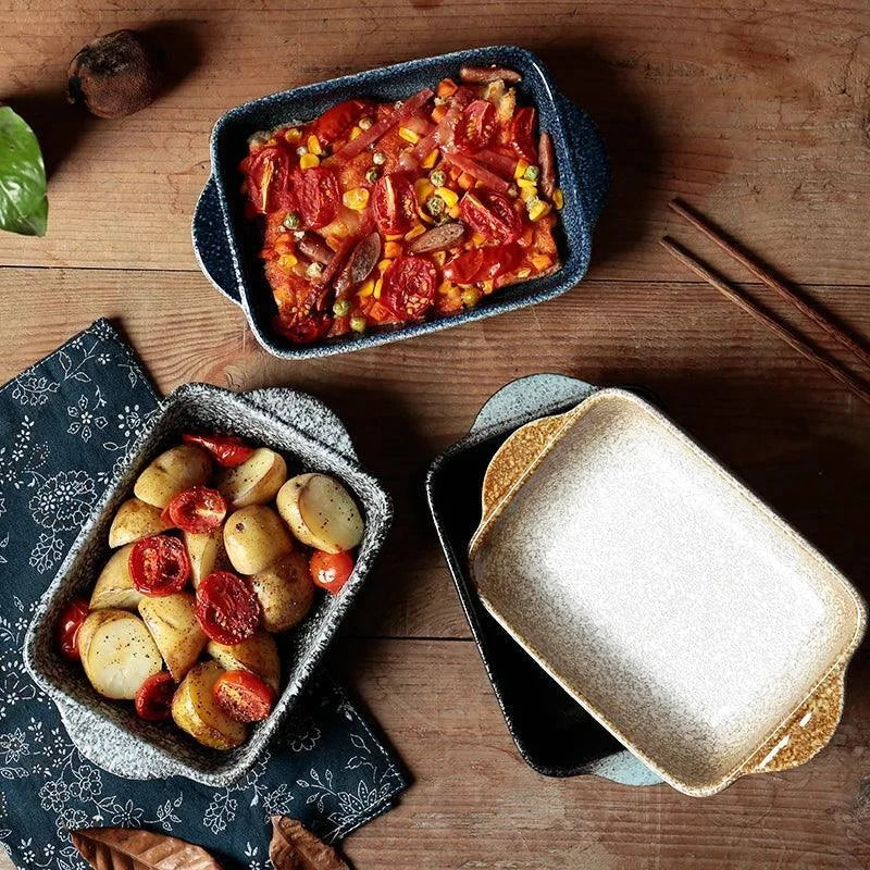 Assadeira de Cerâmica Japonesa para Forno Mesa e Servir Lenogue