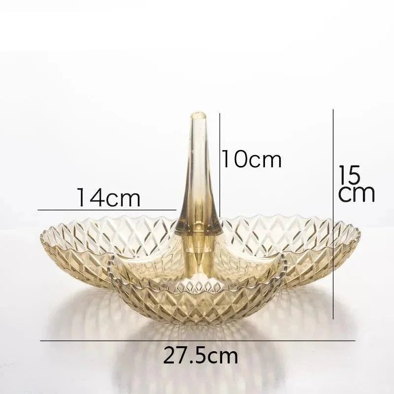 Bandeja de Frutas Multiuso Criativa em Estilo Europeu Lenogue