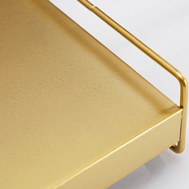 Bandeja Metálica com Tampa para Snacks Joias e Decoração Lenogue