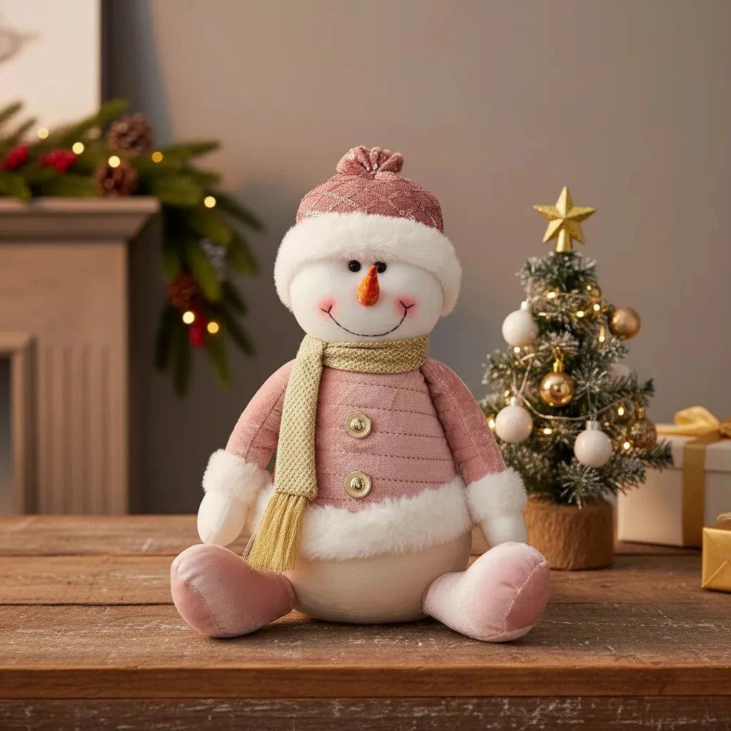 Boneco de Neve Sentado Parfum Pelúcia Candy Color Lenogue