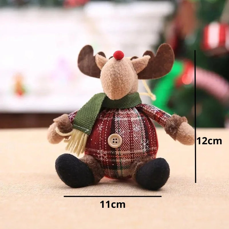 Boneco de Pelúcia Natalino para Decoração Festa e Ambiente Lenogue