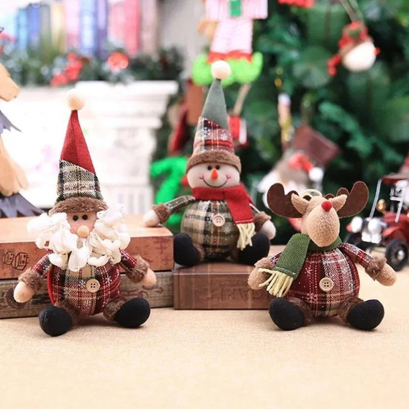 Boneco de Pelúcia Natalino para Decoração Festa e Ambiente Lenogue