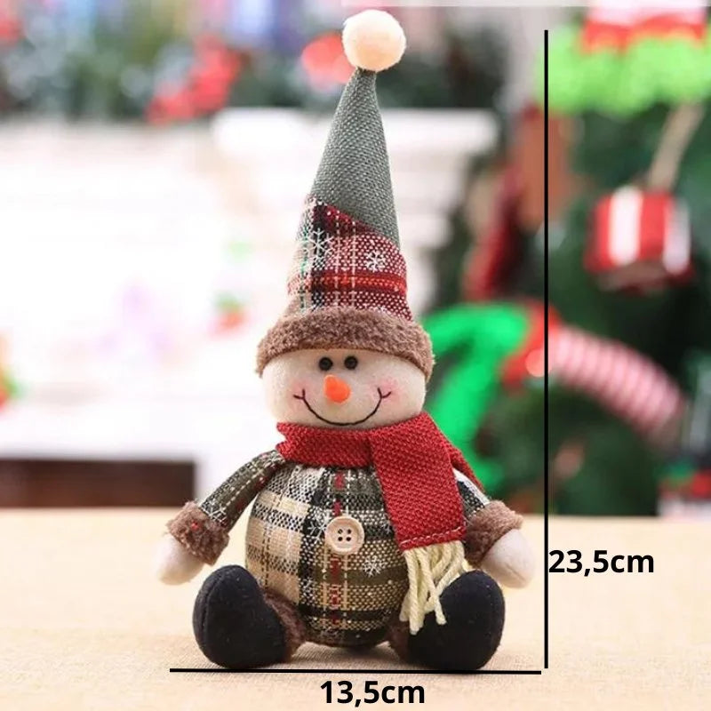 Boneco de Pelúcia Natalino para Decoração Festa e Ambiente Lenogue