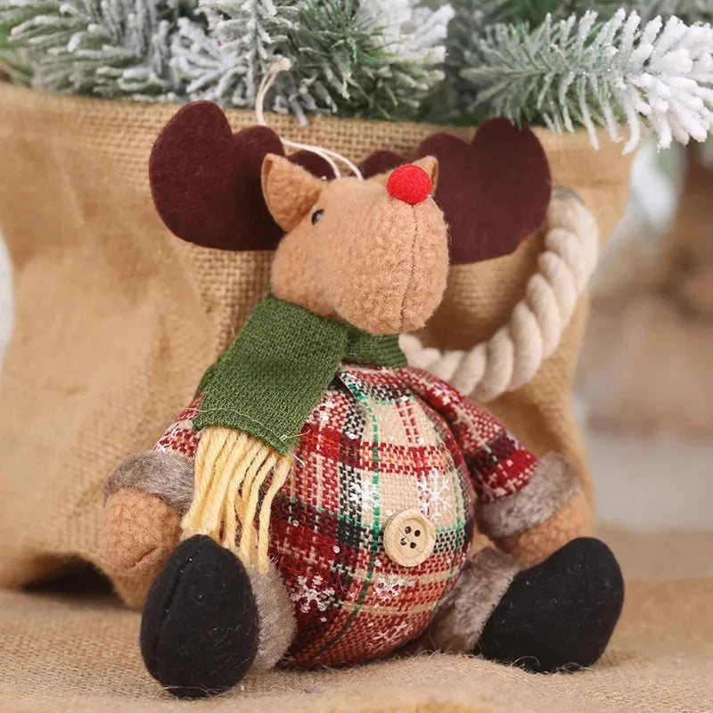 Boneco de Pelúcia Natalino para Decoração Festa e Ambiente Lenogue Alce