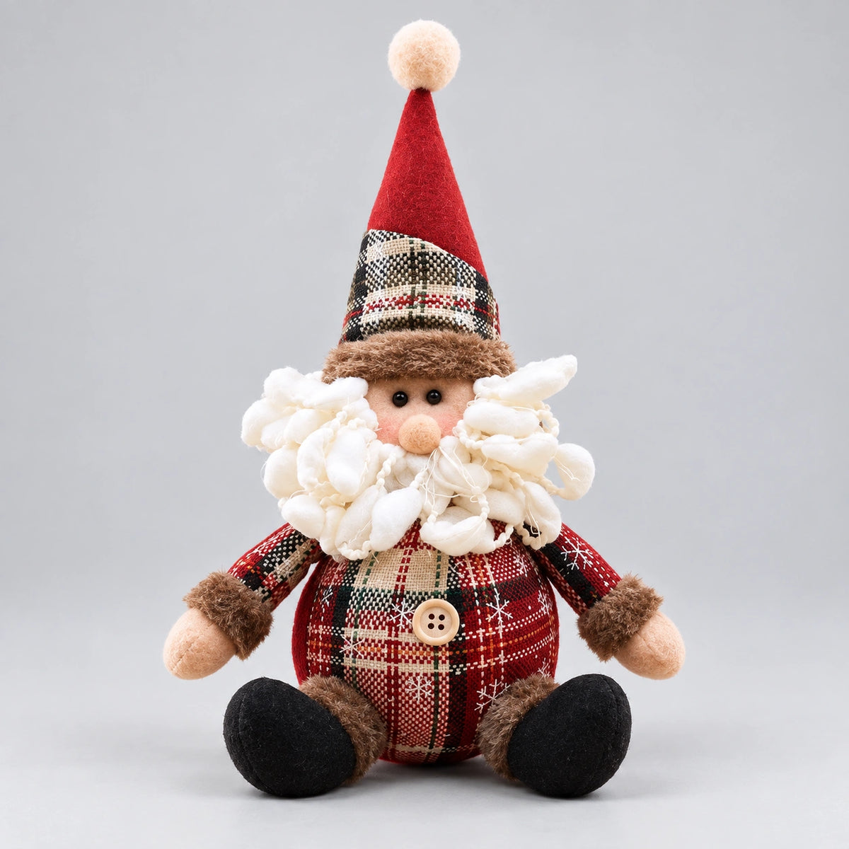 Boneco de Pelúcia Natalino para Decoração de Festa e Ambiente Lenogue