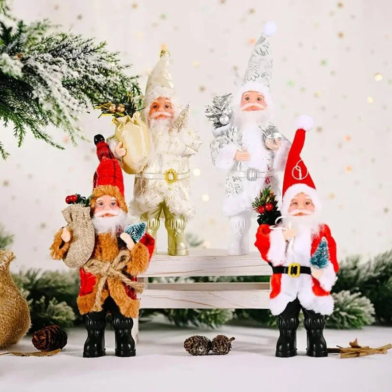 Boneco Papai Noel 30cm para Decoração de Natal Lenogue