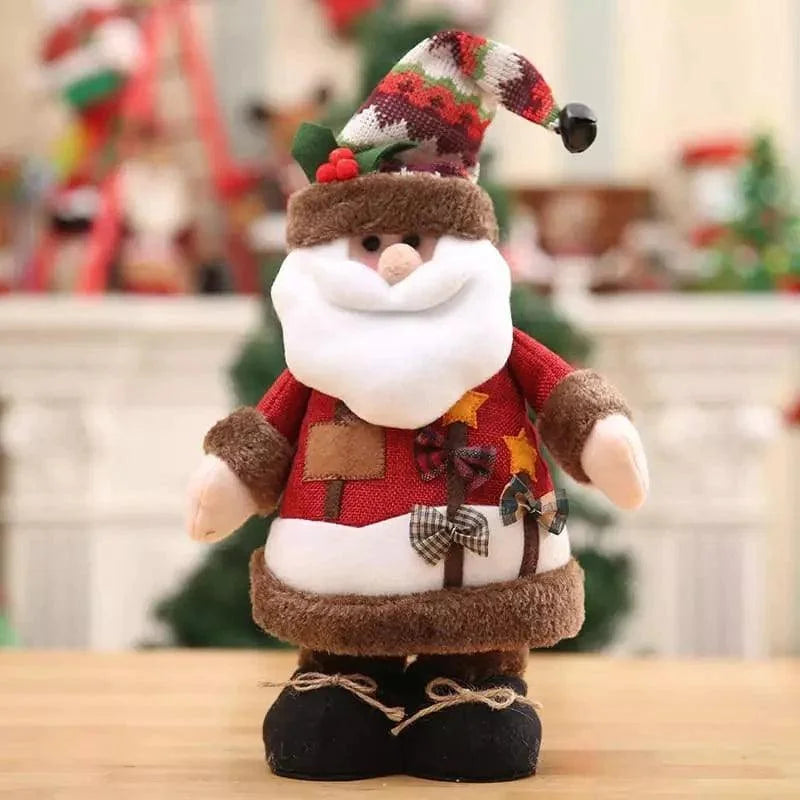 Bonecos de Natal Pelúcia para Decoração Festiva Lenogue Papai Noel