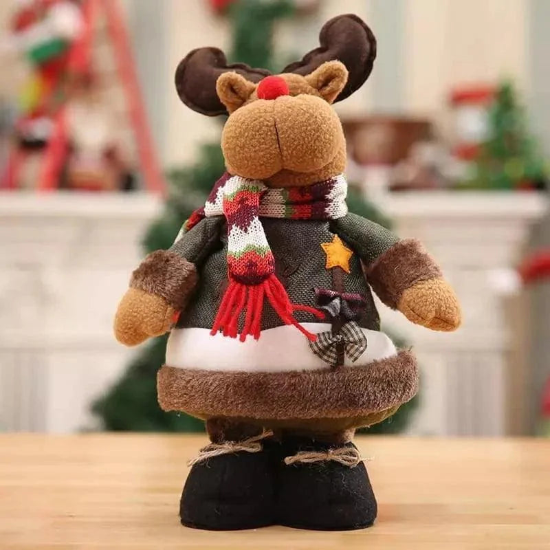 Bonecos de Natal Pelúcia para Decoração Festiva Lenogue Rena