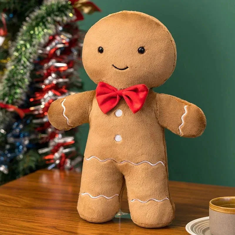 Bonecos de Pelúcia Natalinos para Decoração Lenogue Biscoito Natal (36 Cm)