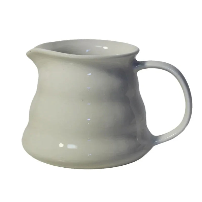 Bule de Café Cerâmica Bico Antigotejamento Alça Larga Lenogue