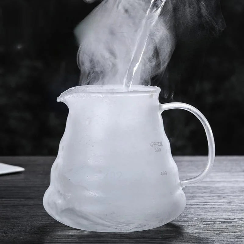 Bule de Café Vidro Borossilicato com Coador Hario V60 Lenogue