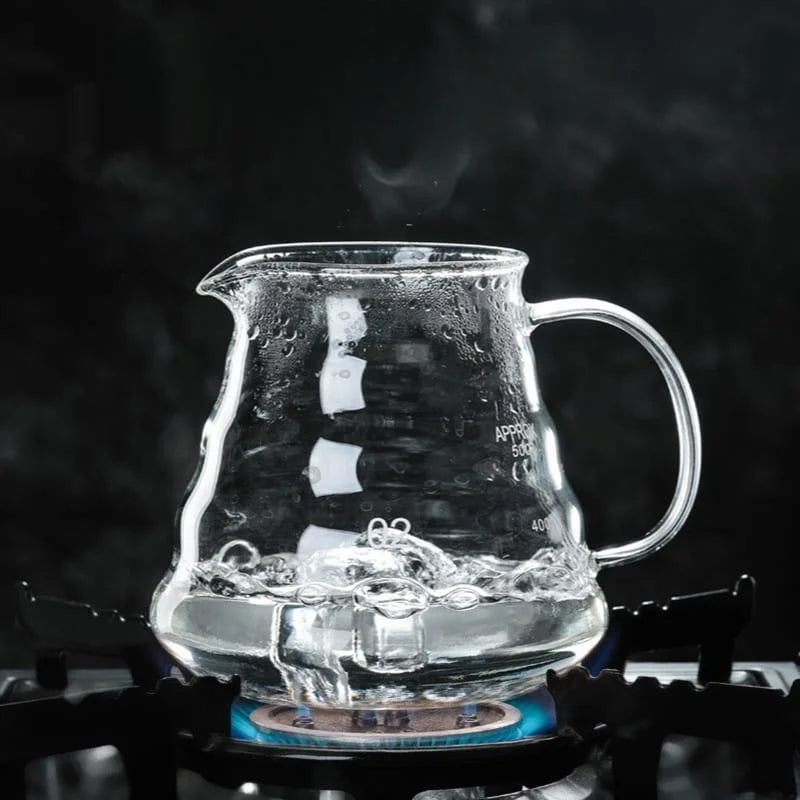 Bule de Café Vidro Borossilicato com Coador Hario V60 Lenogue