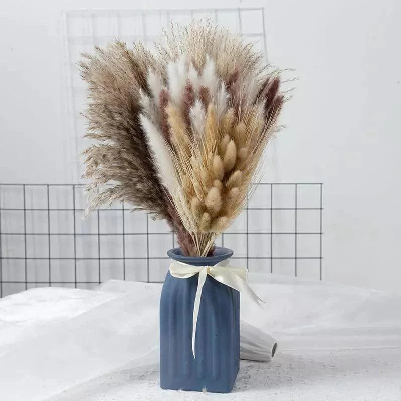 Buquê de Capim dos Pampas Natural para Decoração Ambientes Lenogue