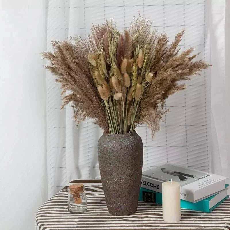 Buquê de Capim dos Pampas Natural para Decoração Ambientes Lenogue Mod. A7