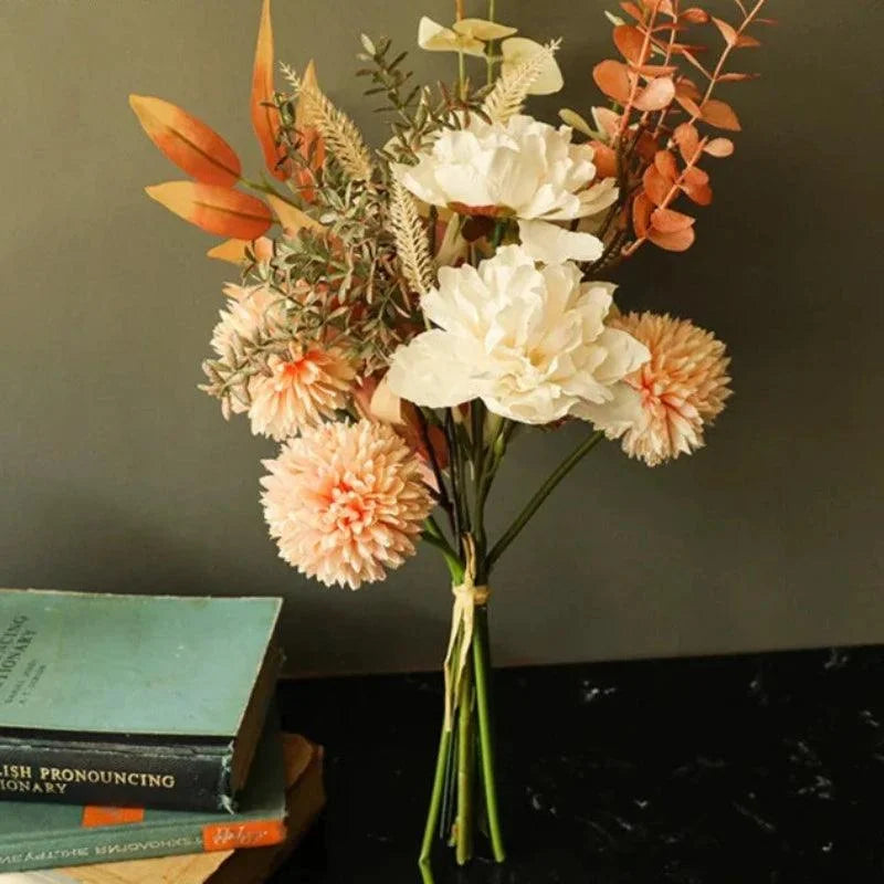 Buquê de Taraxacum Champagne para Decoração Residencial Lenogue / 2 Pacotes