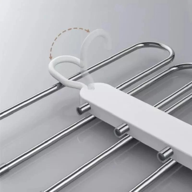 Cabide Organizador de Calças 6 em 1 para Guarda-roupa Lenogue