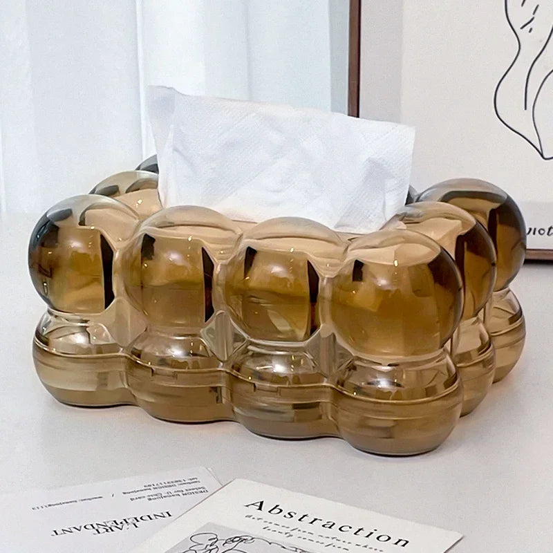 Caixa Organizadora para Lenços Dourada Sala e Banheiro Lenogue Dourado
