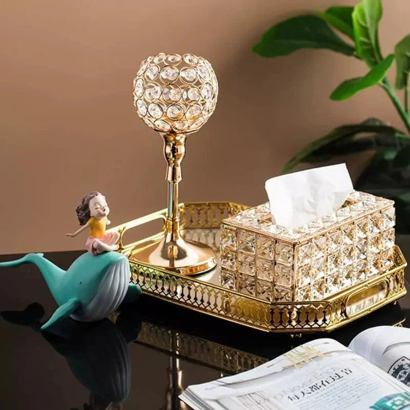 Caixa Porta-lenço de Papel para Decoração e Organização Lenogue