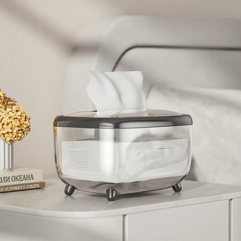 Caixa Porta-lenços Umedecidos para Organização e Decoração Lenogue Preto