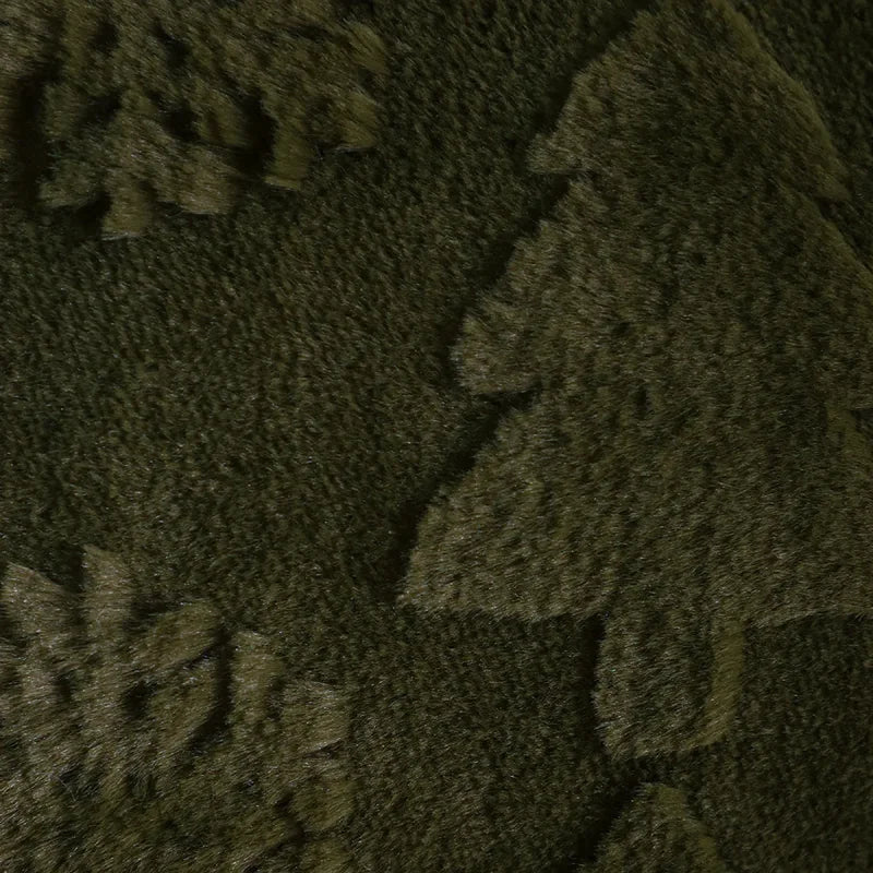 Capa de Almofada Natalina Plush Jacquard Floco Neve Lenogue