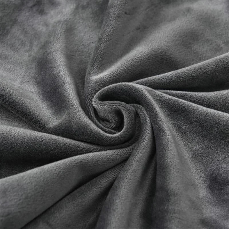 Capa de Cadeira Jantar Suede Premium Impermeável Cinza Escuro Lenogue