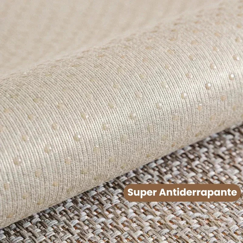 Capa de Sofá Antiderrapante em Algodão e Linho Azul Escuro Lenogue