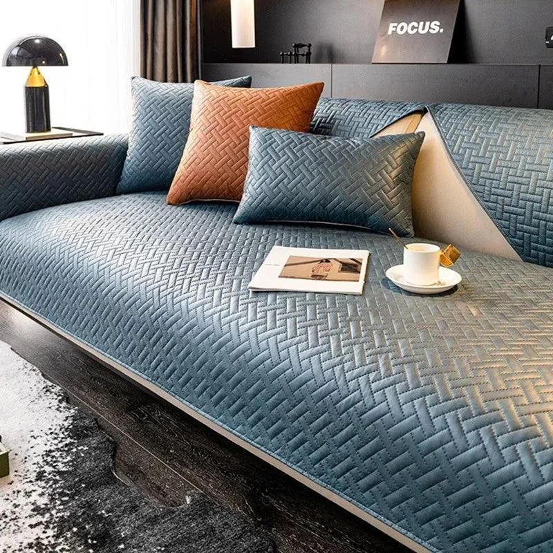 Capa de Sofá Antiderrapante Impermeável Azul Acinzentado Lenogue / 70 x 90 Cm