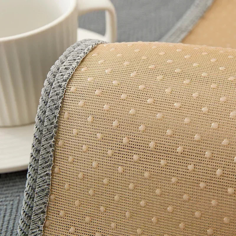 Capa de Sofá Chenille Antiderrapante Impermeável Cinza Lenogue