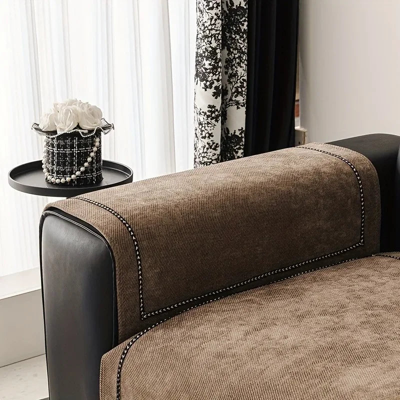 Capa de Sofá Chenille Antiderrapante Pet Friendly para Sala Lenogue