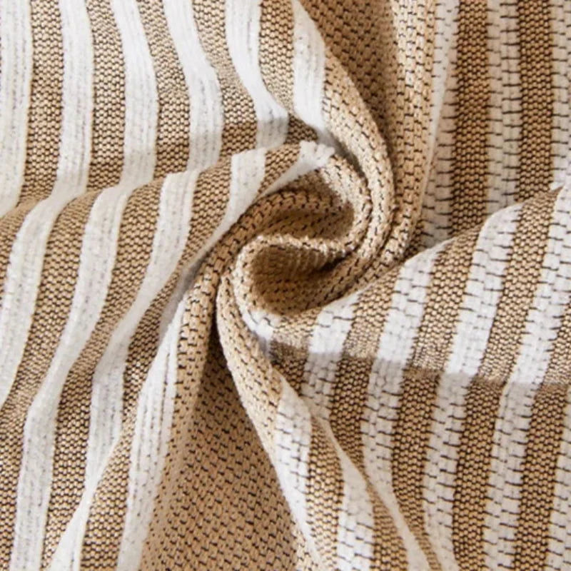 Capa de Sofá com Franja e Proteção Antipoeira Bege Lenogue