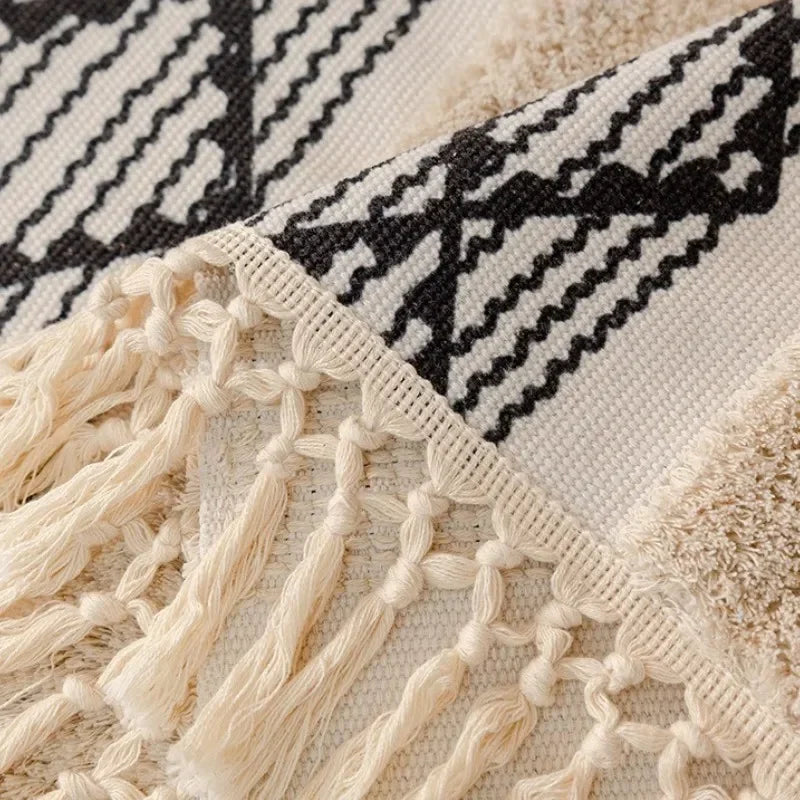 Capa de Sofá em Algodão e Linho com Design 3d Estilo Boho Lenogue