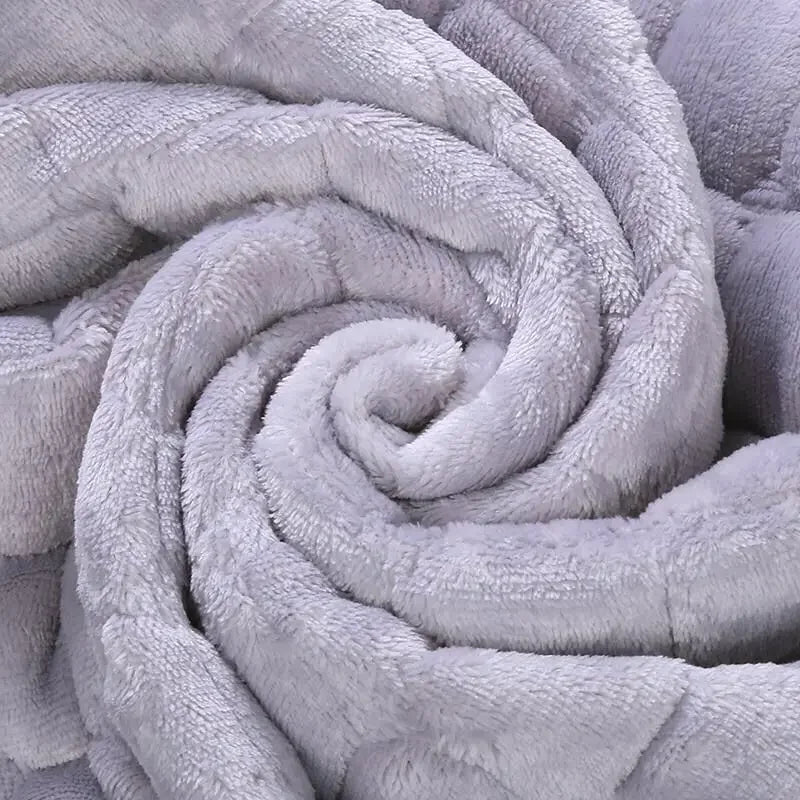 Capa de Sofá Veludo Xadrez Pelúcia Antiderrapante Espessada Branco Lenogue