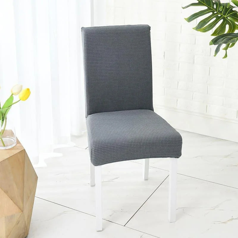Capa para Cadeira de Jantar Semi-impermeável Cinza Claro Lenogue 1 Capa