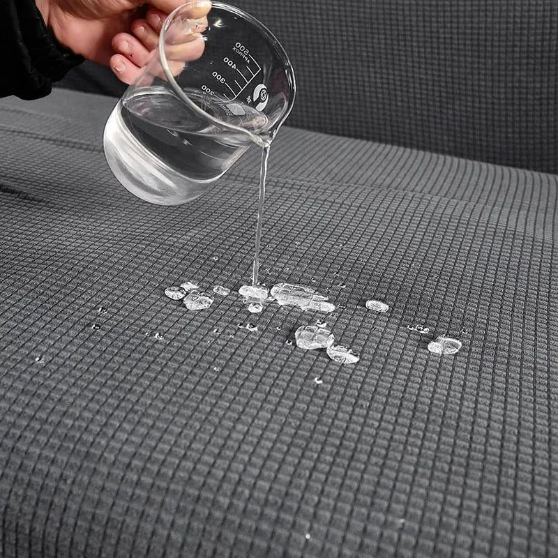 Capa para Cadeira de Jantar Semi-impermeável Cinza Claro Lenogue