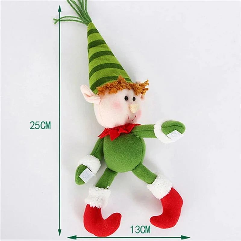 Capa para Garrafa de Vinho Natalina com Papai Noel e Boneco Neve Lenogue