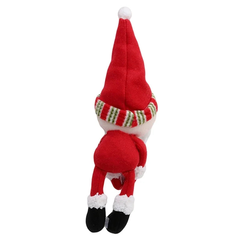 Capa para Garrafa de Vinho Natalina com Papai Noel e Boneco Neve Lenogue