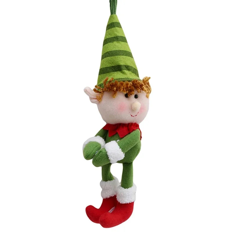 Capa para Garrafa de Vinho Natalina com Papai Noel e Boneco Neve Lenogue Duende