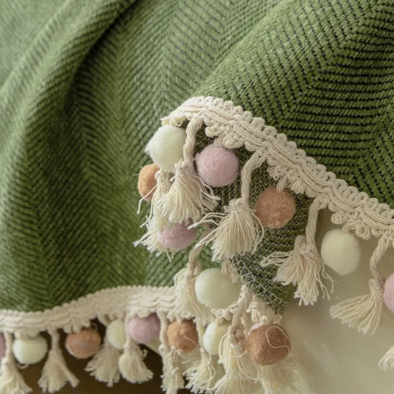 Capa para Sofá Azul Chenille Chevron Universal com Cobertura Total Lenogue