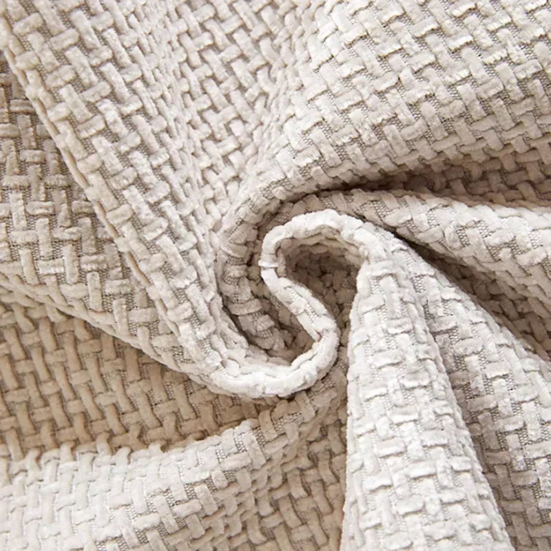 Capa para Sofá Chenille Antiderrapante com Acabamento Elegante Branco Lenogue