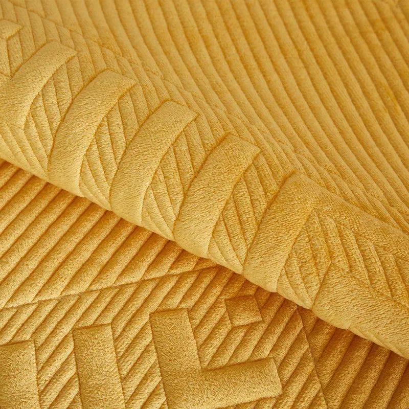 Capa para Sofá Plush Acolchoada Antiderrapante Impermeável Amarelo Lenogue