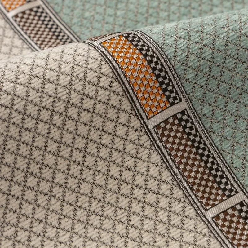 Capa Protetora para Sofá Chenille Antiderrapante Sofisticado Azul Lenogue