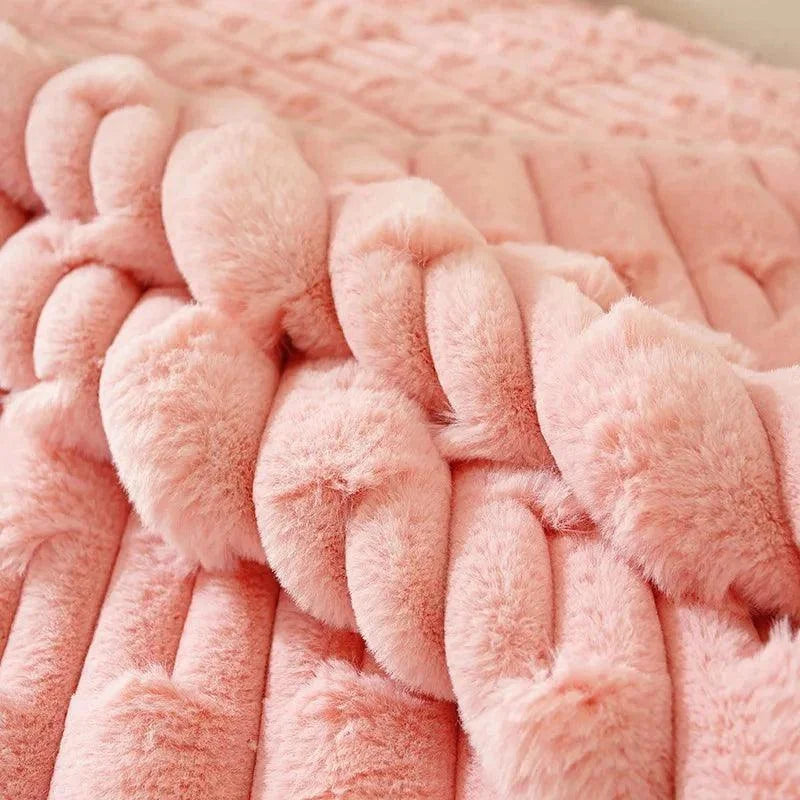 Capa Protetora para Sofá em Veludo Cristal Rosa Lenogue