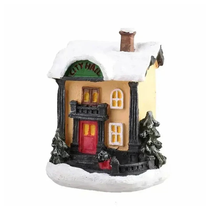 Casas Iluminadas de Natal para Decoração Festiva Lenogue