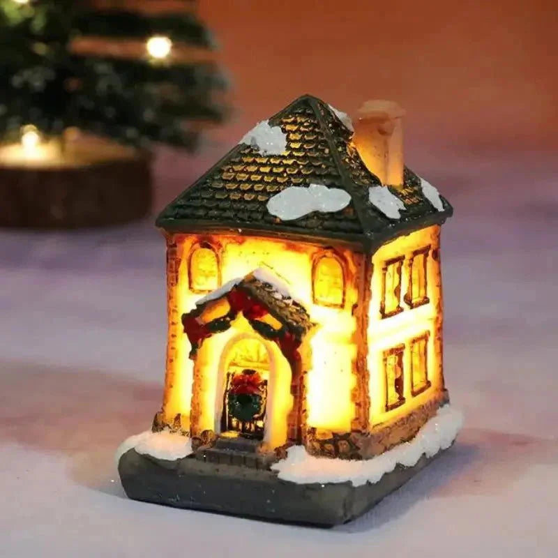 Casas Iluminadas de Natal para Decoração Festiva Lenogue Modelo 01