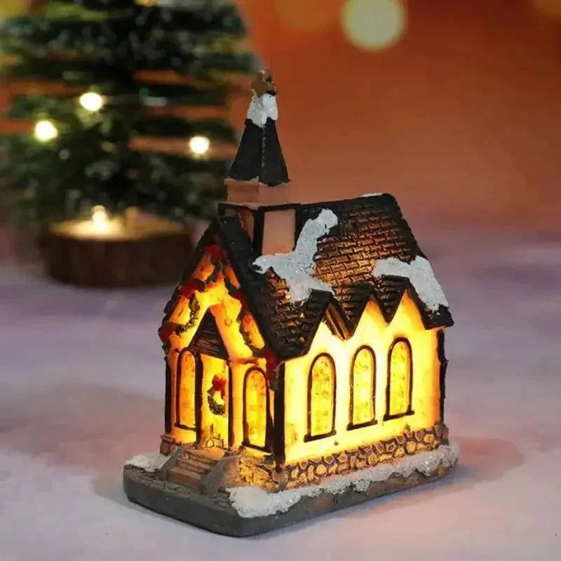 Casas Iluminadas de Natal para Decoração Festiva Lenogue Modelo 02