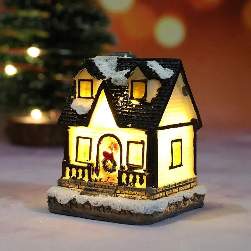 Casas Iluminadas de Natal para Decoração Festiva Lenogue Modelo 03